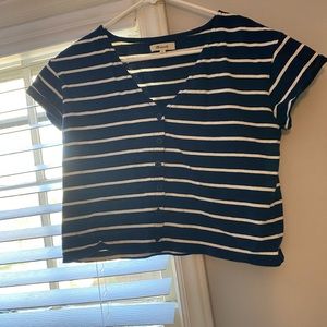Striped Crop Button Down from Madewell